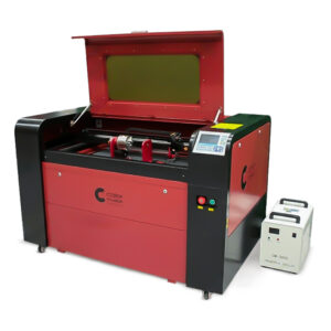 SISTEMA LASER DE CO2 DE 60X90CM Y 100W CON ROTADOR Y ENFRIADOR COLOR MAKE