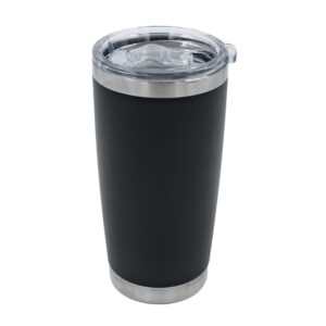TERMO 20 OZ ACERO NEGRO VIAJERO BASE AMPLIA