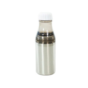 BOTELLA 500ML ACERO Y PLASTICO COLOR HUMO