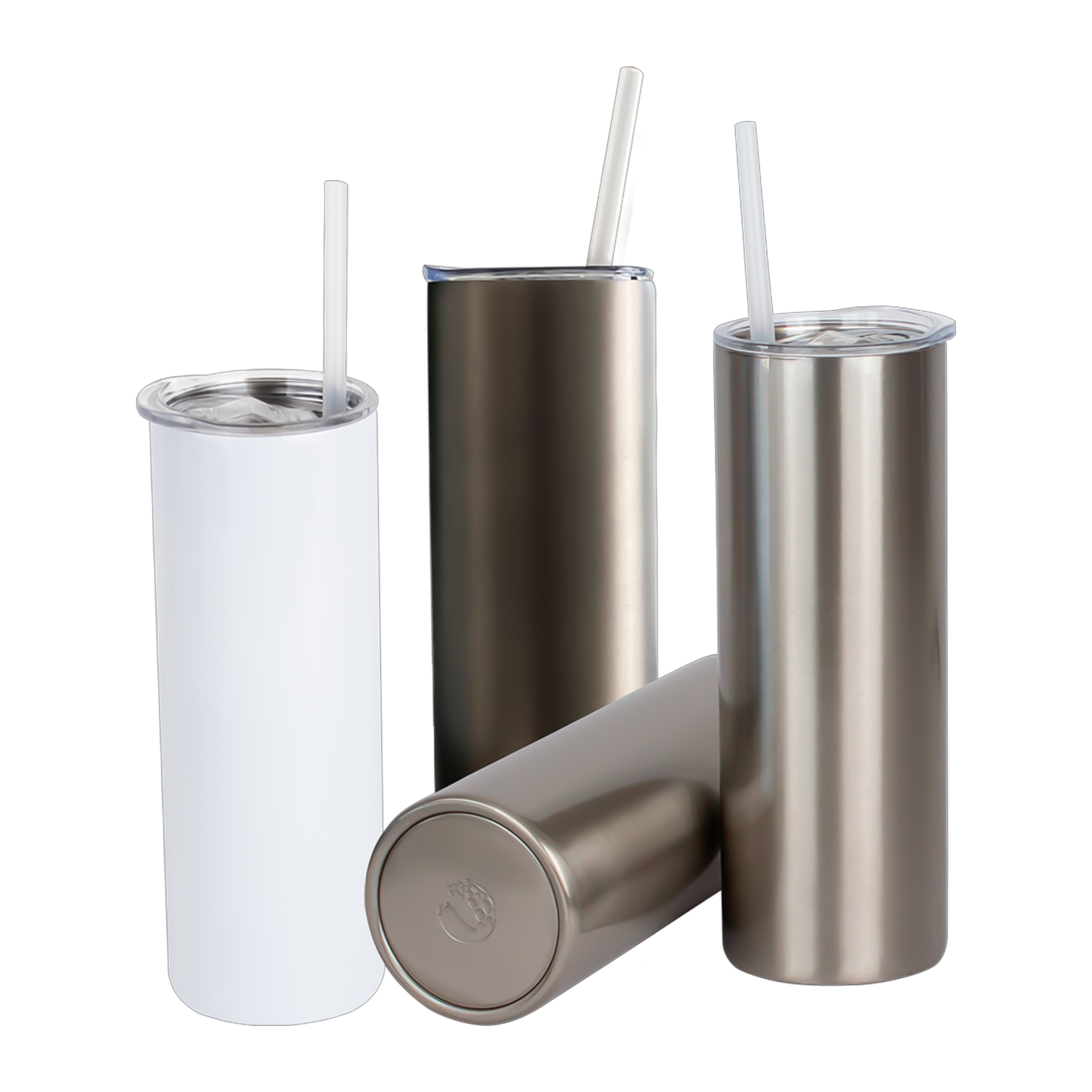 VASO DE ACERO SKINNY 600ML BLANCO