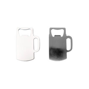 DESTAPADOR DE ACERO FORMA DE JARRA BLANCO