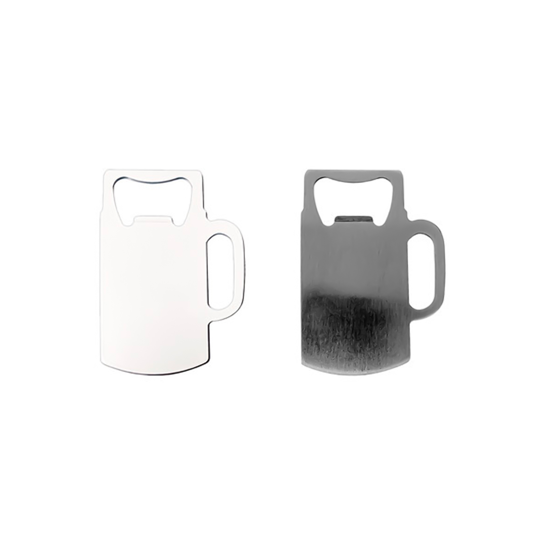 DESTAPADOR DE ACERO FORMA DE JARRA BLANCO