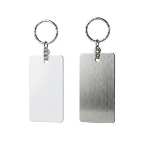 LLAVEROS DE ACERO BLANCO RECTANGULAR