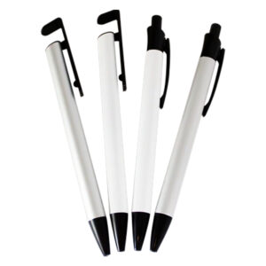BOLIGRAFO DE ALUMINIO BLANCO 671 CON CABEZAL DE PLASTICO
