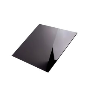 ACRILICO NEGRO BRILLANTE SIN BORDE DE GOMA COLOR 502