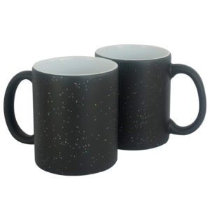 TAZA 11OZ NEGRO MAGICA CON GLITTER