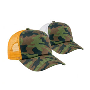 GORRA VISERA DE CAMUFLAJE CON MALLA DE COLOR