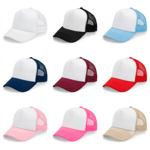 GORRA DE COLOR CON FRENTE BLANCO