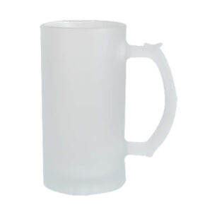 JARRA 16 OZ DE CERVEZA DE VIDRIO GLASEADO